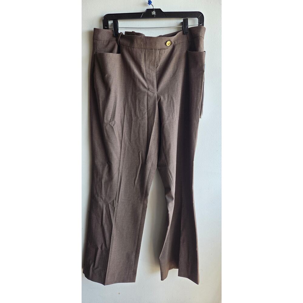 Calvin Klein Modern Fit Mid Rise Wide Leg Classic Career Wear Pants Sise 12 - Picture 3 of 15